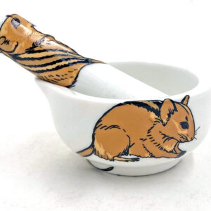Striped Mouse Mortar and Pestle 7 cm
